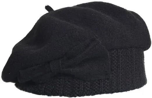 Women's 100% Wool Bucket Hat Felt Cloche Beret Dress Winter Beanie Hats